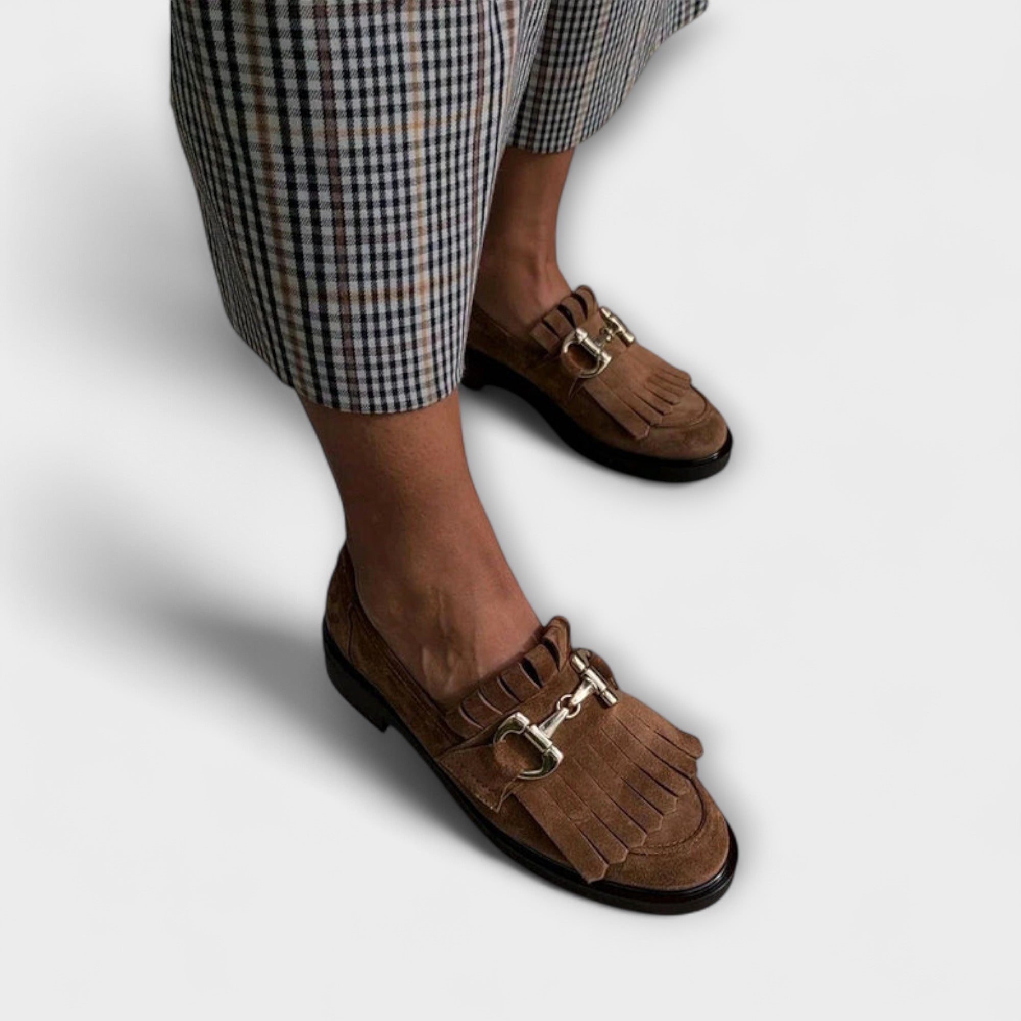 Liora™ | Mocassins Marron à Bout Rond