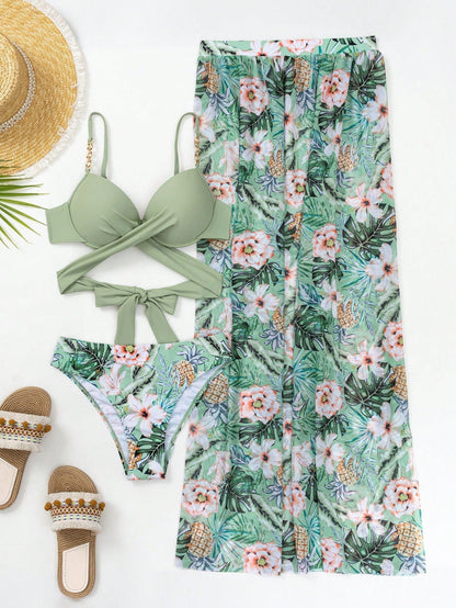 Elaine | Ensemble Taille Haute à Fort Maintien avec Couverture Assortie