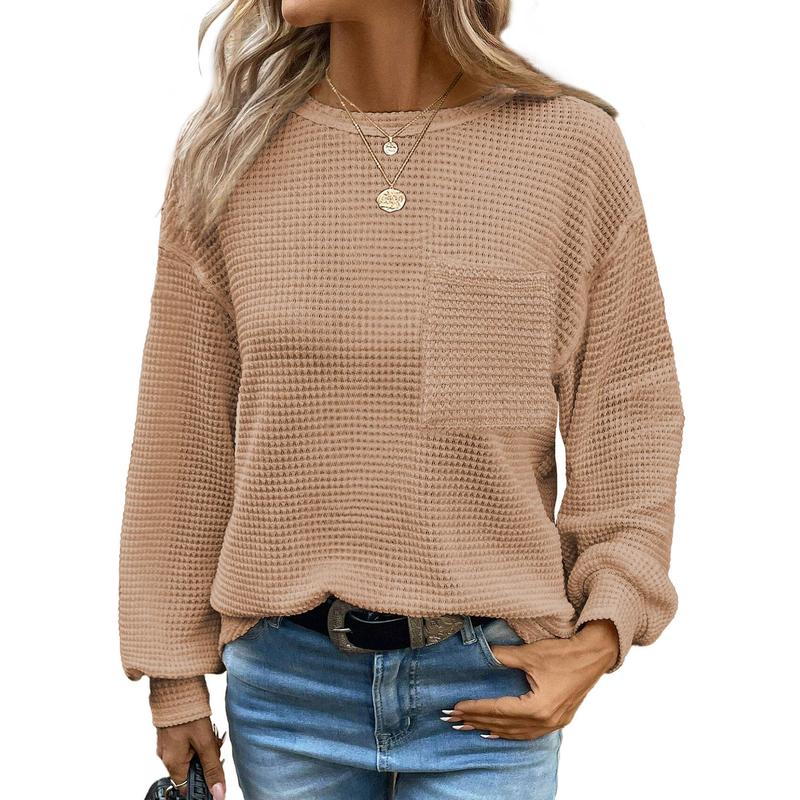 LIORA™ - Blouse ample à manches longues et col rond