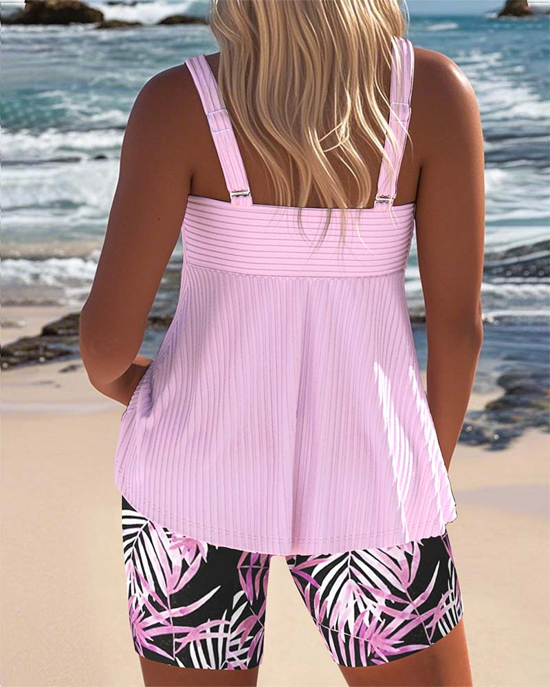 Sutton | Ensemble de Tankini Coloré Couvre-Ventre