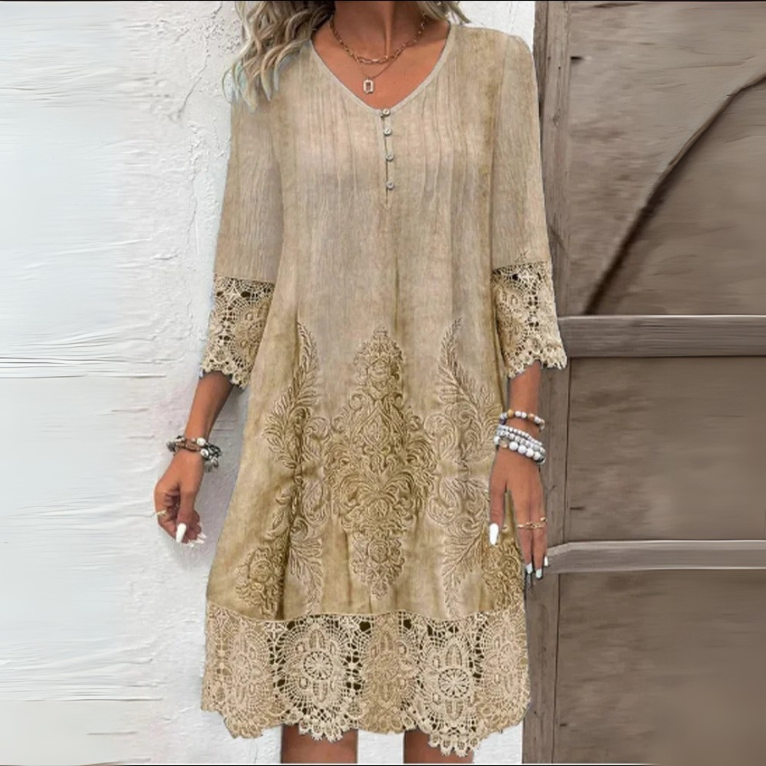 Ursule – Robe élégante en dentelle bohème