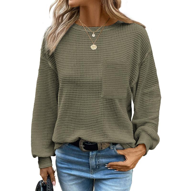 LIORA™ - Blouse ample à manches longues et col rond