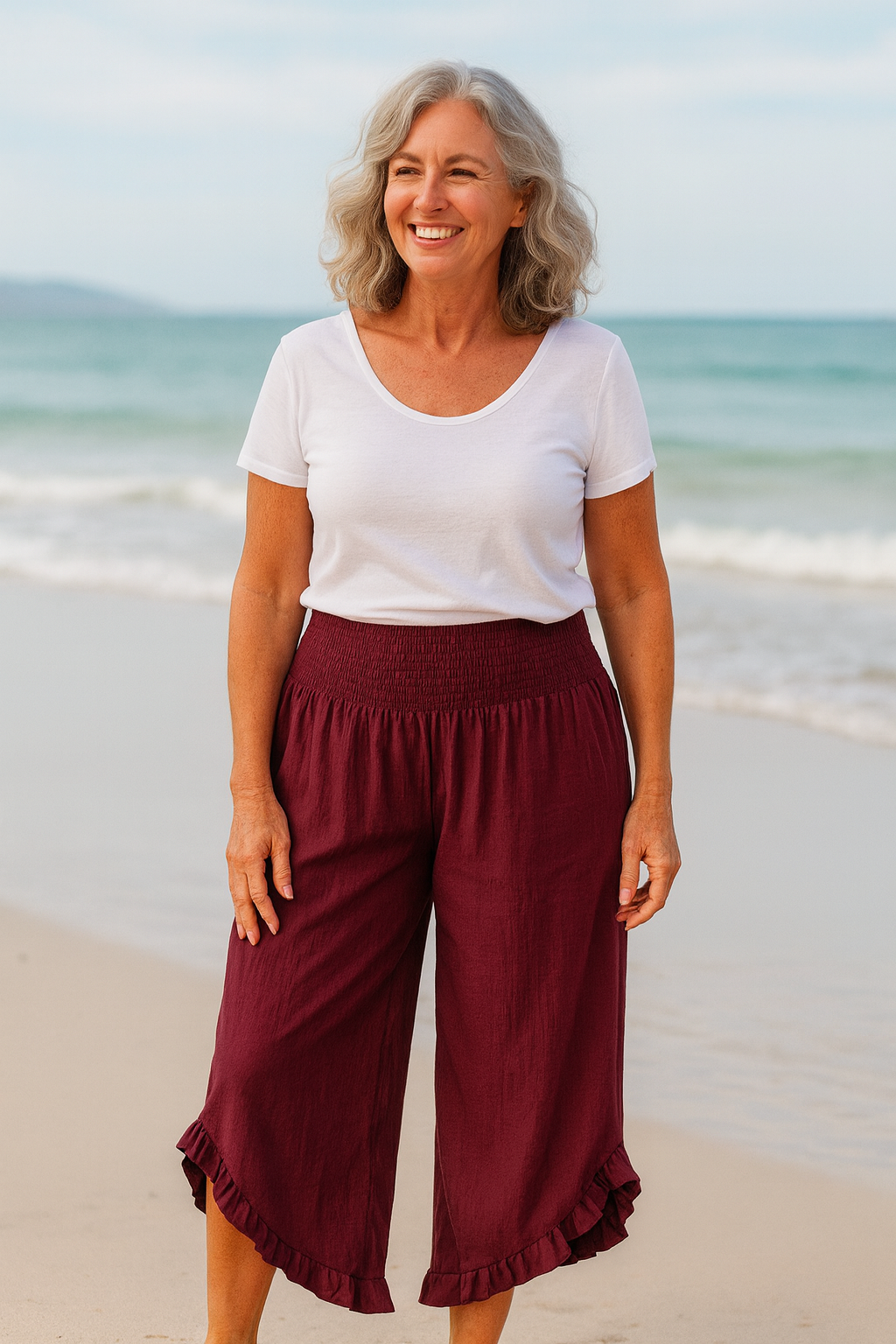 Tavina | Pantalon en Coton-Lin