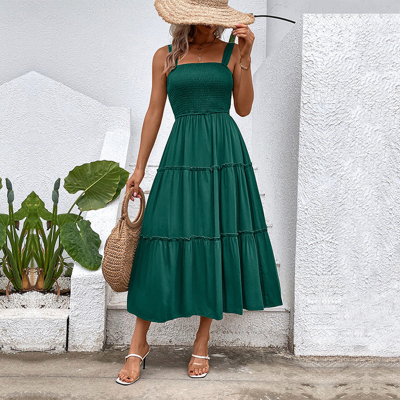 FIORELLE™ – Robe d'été vintage à volants et dos nu